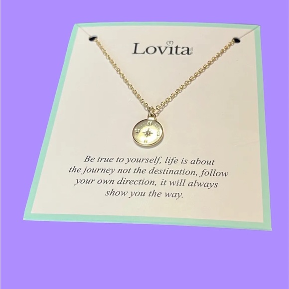 LOVITA Never Lost Necklace in Gold NWT - Picture 2 of 16